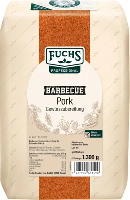 Zdjęcie produktu dla Fuchs BBQ Pork przyprawa do wieprzowiny opakowanie 1300g