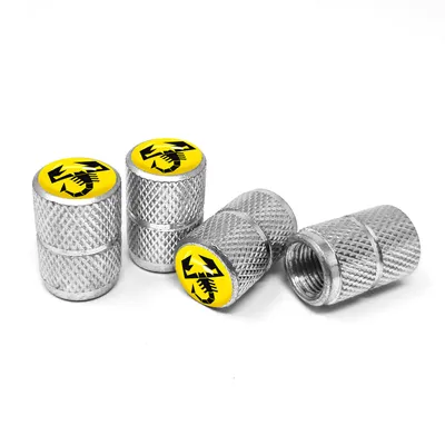 Immagine prodotto di Tappi per pneumatici Abarth Universal giallo, 4 pezzi