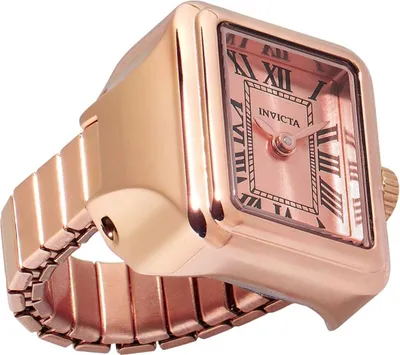 Produktbild von Invicta Mini Ring Uhr 49896 Damen Uhr - Quartz Bewegung - Edelstahl mit Roségoldem Zifferblatt - 18 mm