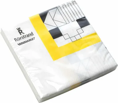 Image de Rörstrand Minimarket Serviettes, 20 pièces, Serviettes en papier, Accessoires de table, Papier, 33 x 33 cm, 1023326