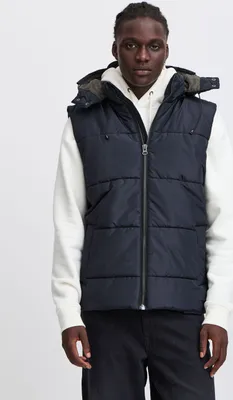 Produktbild von Blend BHVest Herren Weste Steppweste Outdoor-Weste mit Kapuze Kordelzug Stehkragen Regular fit