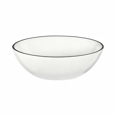 Immagine prodotto di ASA Selection Ligne Noire Schälchen, Schwarze Linie, Fine Bone China, Warmes Weiß, Ø 11.5 cm, 1910113