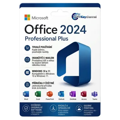 Obrázek produktu pro Microsoft Office 2024 Professional Plus | Doživotní Plná Verze | Dodání do 5 Minut
