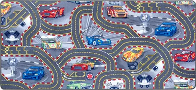 Zdjęcie produktu dla Hanse Home Play Kids Carpet Race Track szary wielokolorowy