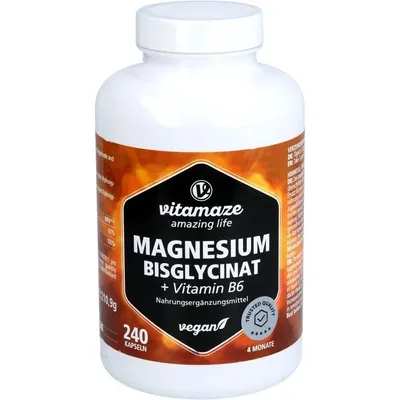 Obrázok produktu pre Bisglycinát horčíka + vitamín B6, kapsuly, 240 ks
