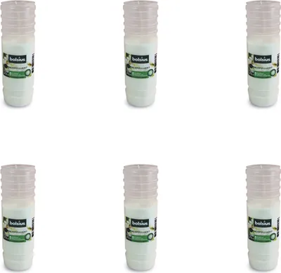Produktbild von Bolsius - Gedenklicht - Nachfüllung - Weiß - 72 Brennstunden - Vorteilspack - 6 Stücke