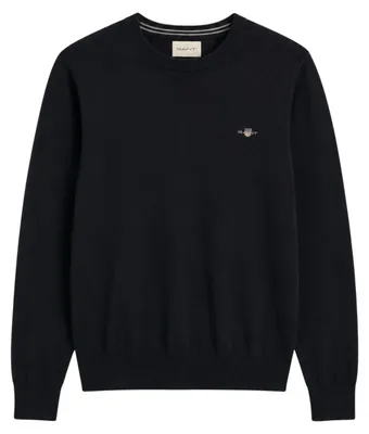 Productafbeelding van Gant - Herenpullover, ronde hals, katoen GT30873 (XXL) (zwart)