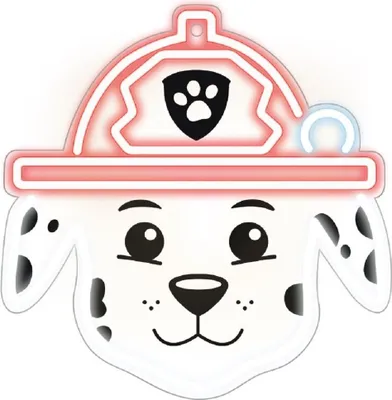 Image de Paw Patrol LED néon sur plexiglas Décoration veilleuse pour chambre d'enfant Maréchal à fixer au mur