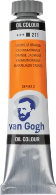 Image de Van Gogh peinture à l'huile tube 20 ml orange cadmium 211