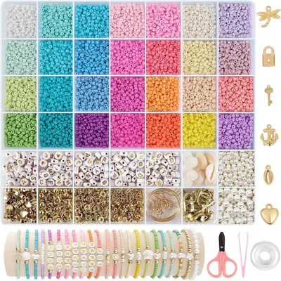 Image de RUBY 3mm Set de perles pour bracelets pastel macaron mat perles de verre DIY Kit
