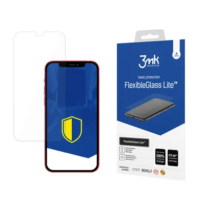 Image de 3mk Verre d'écran hybride FlexibleGlass Lite pour Apple iPhone 12 Mini 0,16mm 6H