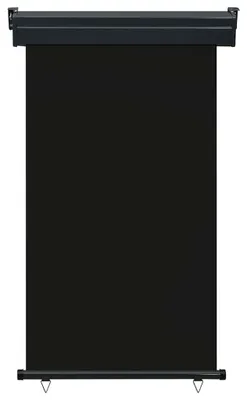 Produktbild von vidaXL Balkon-Seitenmarkise 105x250 cm Schwarz