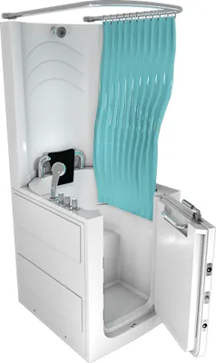 Produktbild von Seniorendusche und Sitzwanne Kombination Wanne mit Tür S10D-TH 80x90x215cm