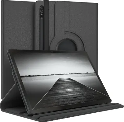 Produktbild von EAZY CASE - Tablet Hülle für Samsung Galaxy Tab S7 Schutzhülle, Tablet Case 360° drehbar in Schwarz