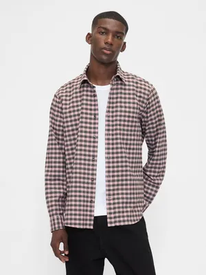 Produktbild von GAP Oxford Hemd für Herren, Größe S, mit Button-Down-Kragen, Reißverschluss und Brusttasche