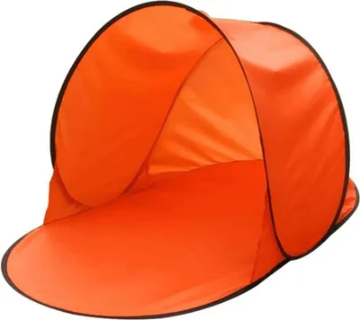 Produktbild von Einpersonenschutz-Zelt, Sonnenschutz, Orange für Strand- und Outdoor-Aktivitäten