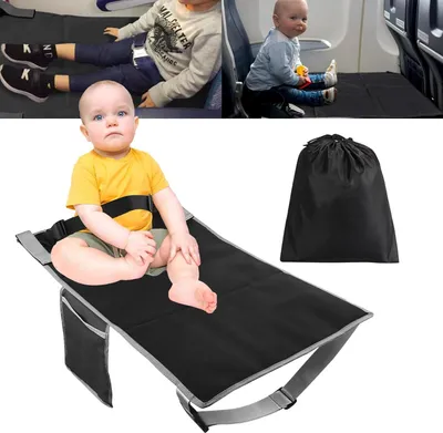 Produktbild von Kinderflugzeugsitzverlängerer, schwarzes Klappgestell