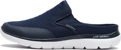 Produktbild von Skechers SUMMITS VINDICATOR Clogs & Hausschuhe in Übergrößen Blau 232296 NVY große Herrenschuhe