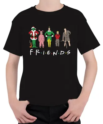 Produktbild von Friends Weihnachtsfilme Cartoon - Weihnachten Christmas Xmas Kinder T-Shirt, Schwarz, 140