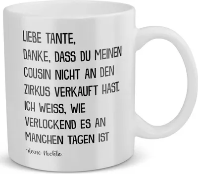 Produktbild von 22Feels Beste Tante Geschenk von Nichte Frauen Geburtstag Tasse Spruch Weihnachten Kaffeetasse Muttertag Geschenkidee