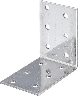 Zdjęcie produktu dla Alberts 851811 Kątowniki z otworami, stal nierdzewna, 60 x 60 x 40 mm, zestaw 10 sztuk
