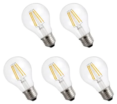 Productafbeelding van Spectrum LED Peerlamp A60 E27 Helder - 11W 1550lm 4000K - Neutraalwit - Vervangt 101W - 5 stuks