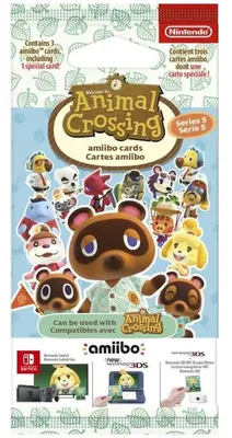 Obrázok produktu pre Nintendo Amiibo Carte Animal Crossing Serie 5, Súprava pre karty, Viacfarebný, Plast, CE, 3 g, 70 mm