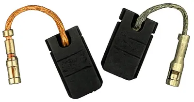 Image de 2 balais à charbon pour meuleuse Bosch GWS 9-115, 11-125 (1607000V37 | 1607000V53)