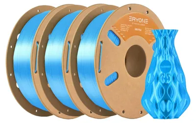 Produktbild von 3D-Druckfilament, umweltfreundliches PLA, geeignet für 3D-Drucker, Seidenblau-3kg
