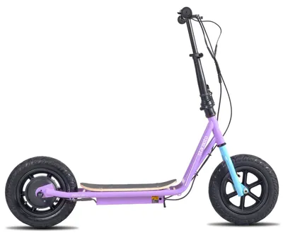Immagine prodotto di Monopattino - Kick Scooter - 2 ruote da 30 cm - Manubrio regolabile in altezza - Telaio in metallo - Per ragazzi e adulti - Viola