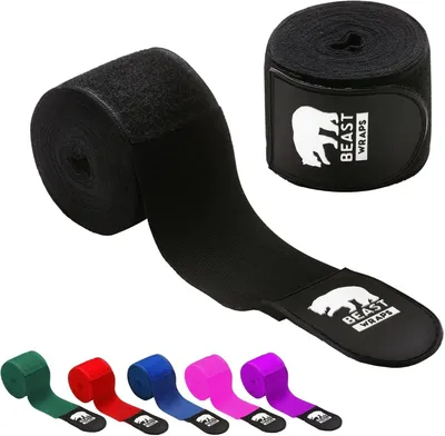 Productafbeelding van Boxbandages, semi-elastisch, 5 meter, met duimgat, voor vechtsport