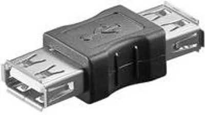 Produktbild von Microconnect USB 2.0 A-A F-F, USB A, USB A, Schwarz