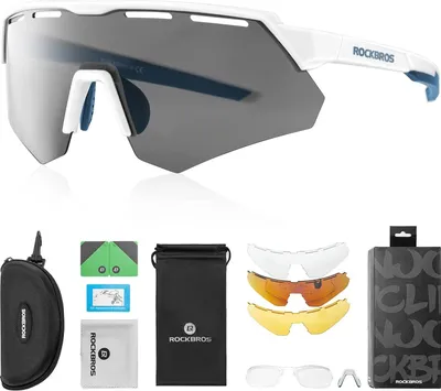 Image de Lunettes de cyclisme/sport avec verres polarisants remplaçables UV400 ROCKBROS 14210006001
