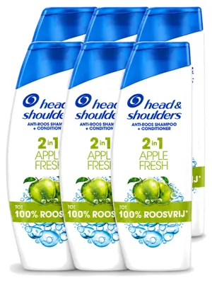 Produktbild von 6 x Head & Shoulders 2-in-1 Shampoo Apple Fresh - 300 ml - Vorteilspackung - 6 Stücke