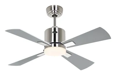 Obrázek produktu pro Stropní ventilátor ECO NEO III 92, kartáčovaný chrom – bílá/světle šedá, WiFi, se světlem
