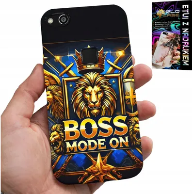 Image de Étui Pour Huawei P10 Lite - Boss Lion Avec Couronne Sur Bouclier Étui + Film