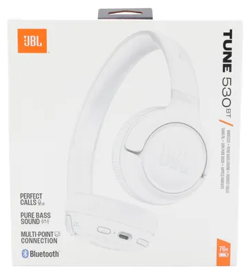 Produktbild von JBL JBLT530BTWHT Tune 530 BT On-Ear Kopfhörer, Weiß