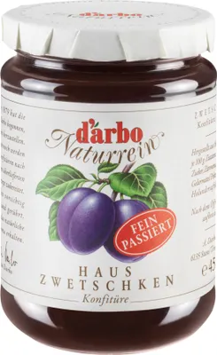 Produktbild von Darbo Naturrein Hauszwetschken Konfitüre passiert 450g