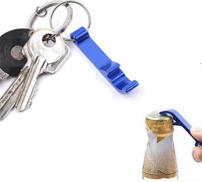 Zdjęcie produktu dla CHPN - Breloczek z otwieraczem do butelek - Niebieski - Otwieracz do butelek - Otwieracz - Otwieracz do butelek - Niebieski otwieracz - Otwieracz do butelek - Prezent - Breloczek z otwieraczem - 1 sztuka