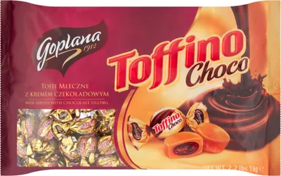 Produktbild von Goplana Toffino Choco Toffee Milch mit Schokoladencreme 1 Kg