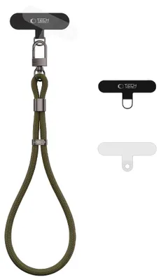 Produktbild von Handy Lanyard für das Handgelenk, universell, Tech-Protect C11S Rope Wrist Strap, Khaki
