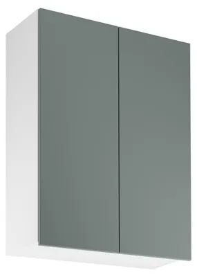 Image de Meuble haut de cuisine SALERNO - largeur 80 cm, blanc/vert