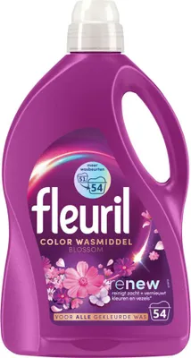 Produktbild von Fleuril – Waschmittel – Flüssigwaschmittel Color Blossom – Farberhaltung & Blumenduft – 54 Wäschen - 1 Stück