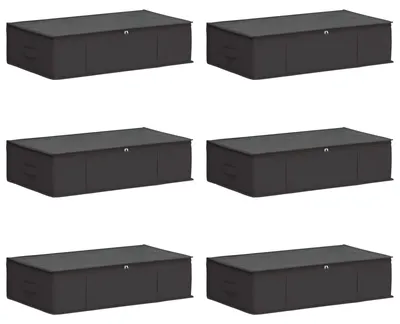 Produktbild von vidaXL Aufbewahrungsbox mit transparentem Oberfenster 6 stk. 50,4 L