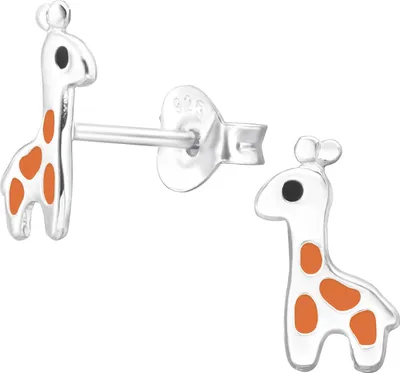 Produktbild von Ohrringe Kinder Ohrstecker 925 Sterling Silber mit Giraffe