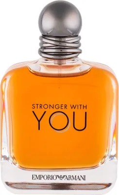 Produktbild von Giorgio Armani Stronger with You, Männer, 100 ml, Nicht nachfüllbare Flasche, Kardamom, Salbei, Kastanie, Vanille