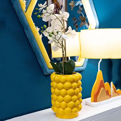 Produktbild von Bardo - Vase, Gelb, Muster mit Zitronen