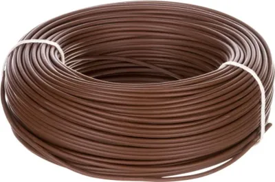 Imagen del producto de Cable de instalación H07V-K (LgY) de 2,5, color marrón, bobina de 100 metros