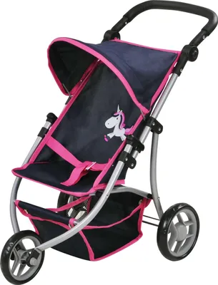 Obrázek produktu pro Kočárek pro panenky Jogger Lio - UMA. Jednorožec modrý