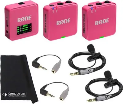 Immagine prodotto di Rode Wireless GO Gen 3 Rosa con 2x Smartlav e 2x SC3
